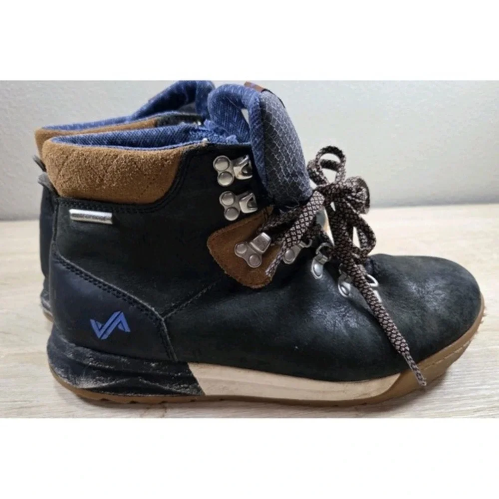 Forsake Patch Waterproof Hiking Boots Women's 8 Black‎ Brown Leather